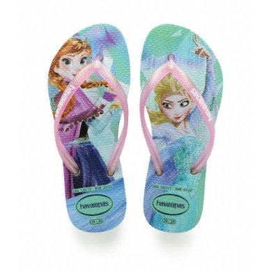 Havaianas Kids Slim Frozen Chanclas Niña 4137266 0642 Azul
