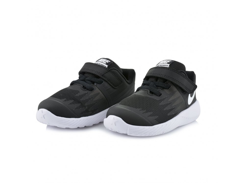 NIKE STAR RUNNER NEGRAS NIÑO:: Nike Niño Star Runner 907255 001