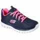 SKECHERS MUJER 12615 NVHP AZUL Y ROSA