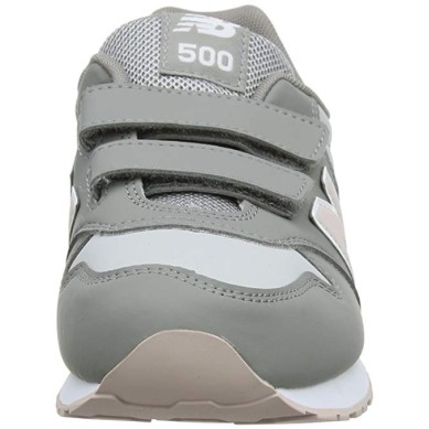 NEW BALANCE ZAPATILLA NIÑA KV500 PGY GRIS Y ROSA
