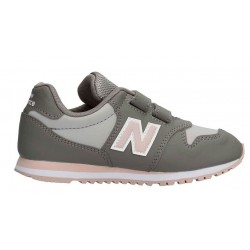 NEW BALANCE ZAPATILLA NIÑA KV500 PGY GRIS Y ROSA