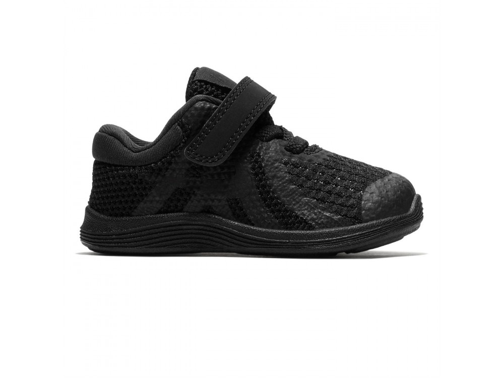 NIKE REVOLUTION 4 NEGRAS:: Zapatillas Nike NIño 943304 004 Negras.Baratas online