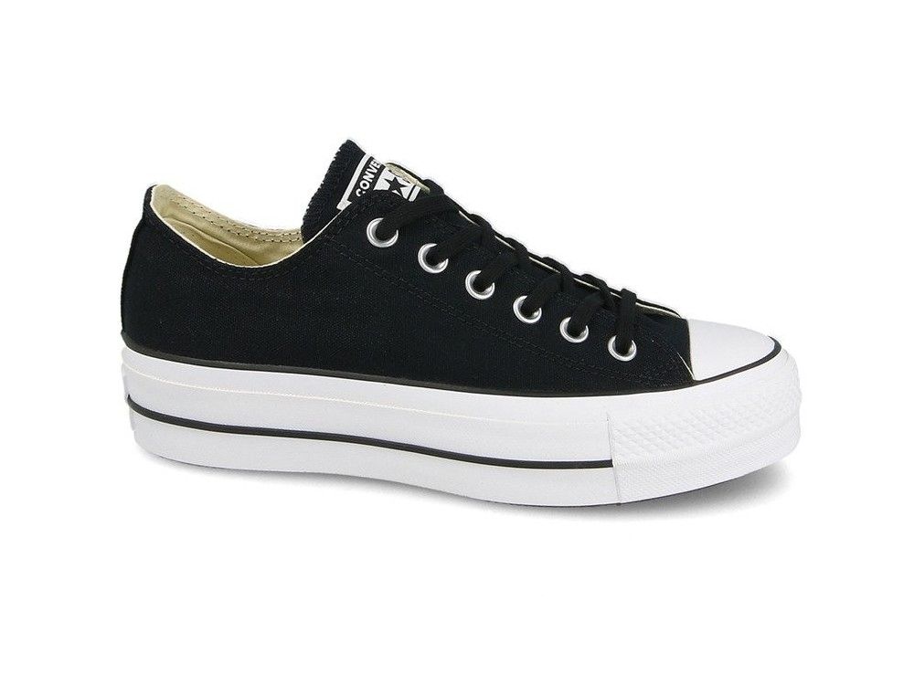 zapatillas converse negras con plataforma