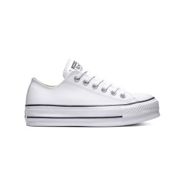 CONVERSE CHUCK TAYLOR ALL STAR LIFT CLEAM PLATAFOTMA MUJER 561680C BLANCAS PIEL