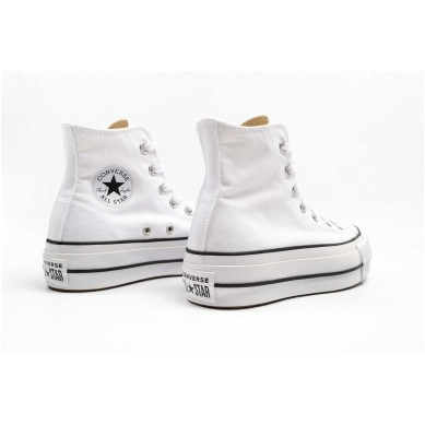 CONVERSE CHUK TAYLOR ALL STAR LIFT HI BOTA PLATAFORMA 560846C BLANCAS