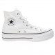 CONVERSE CHUK TAYLOR ALL STAR LIFT HI BOTA PLATAFORMA 560846C BLANCAS