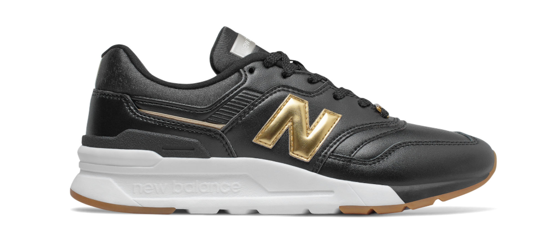 new balance u410 negro y dorado