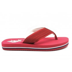 CHANCLAS U.S. POLO ASSN NETTUNO HOMBRE ROJAS