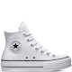 converse botas plataforma blancas