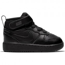 NIKE COURT BOROUGH MID 2 (TDV) ZAPATILLA NIÑO CD7784 001 NEGRAS