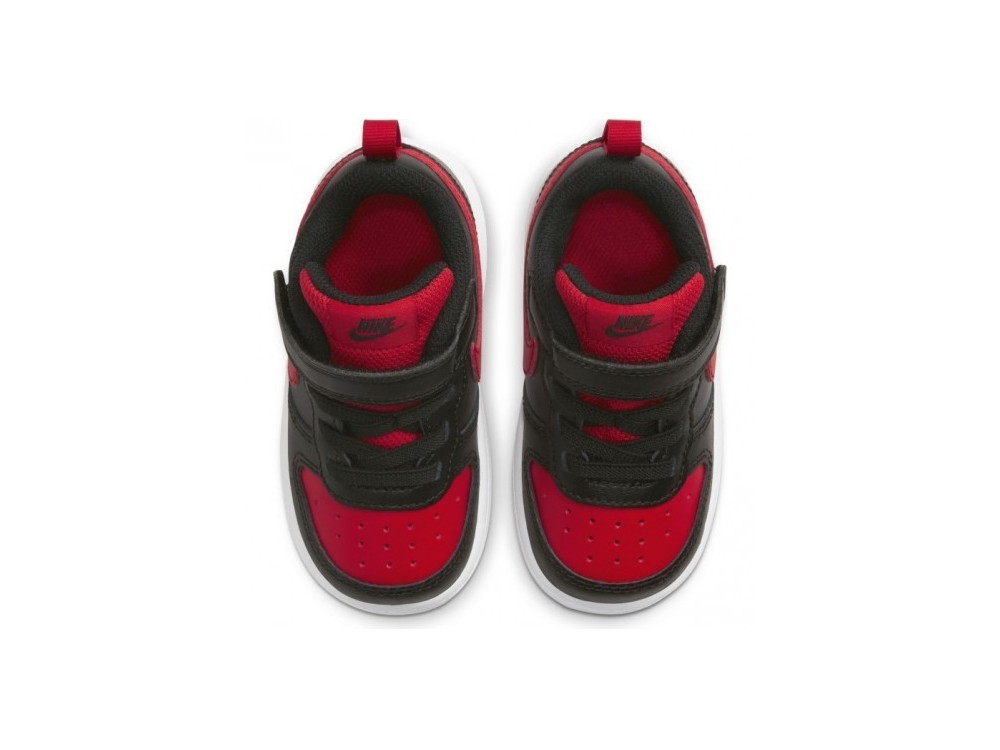 Banco Ruina mal humor NIKE COURT BOROUGH LOW 2: Zapatillas Infantil Nike Court Borough BQ5453 007  Negra y Roja