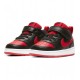 NIKE COURT BOROUGH LOW 2 (TDV) ZAPATILLA NIÑO BQ5453 007 NEGRA Y ROJA