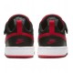 NIKE COURT BOROUGH LOW 2 (TDV) ZAPATILLA NIÑO BQ5453 007 NEGRA Y ROJA