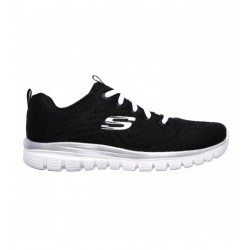 SKECHERS GRACEFUL GET CONNECTED MUJER 12615 BKW NEGRAS