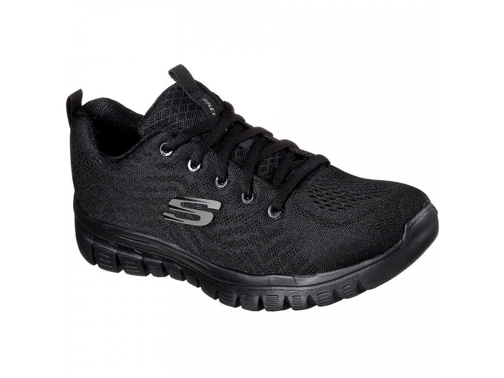 Skechers Bountiful - Negro - Zapatillas Andar Mujer