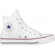 CONVERSE CHUCK TAYLOR ALL STAR  BOTA PIEL MUJER 132169C BLANCA