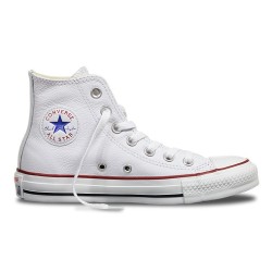 CONVERSE CHUCK TAYLOR ALL STAR  BOTA PIEL MUJER 132169C BLANCA