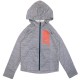 SUDADERA CREMALLERA NIKE THERMA NIÑO CU9087 410 GRIS