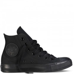 Zapatillas Bota Converse Piel // Negras Altas Baratas Mujer