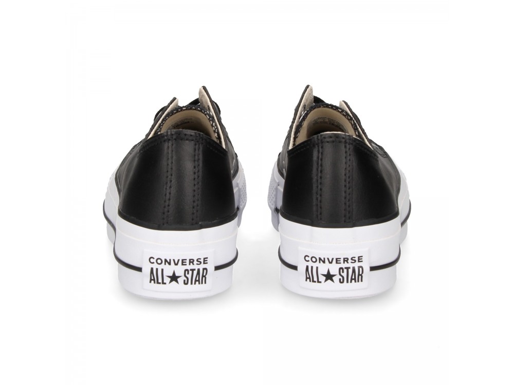 Locura Del Norte césped CONVERSE :Zapatillas Mujer Plataforma All star Lift Clean OX 561681C Negras  Piel|Baratas online