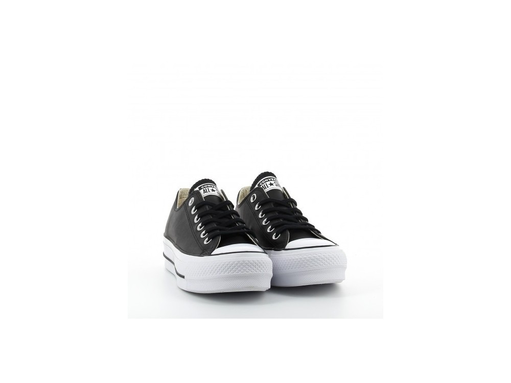 Zapatillas casual de mujer chuck taylor all star lift clean store platform baja piel converse