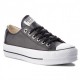 CONVERSE CHUCK TAYLOR ALL STAR LIFT CLEAM PLATAFOTMA MUJER 561681C NEGRAS PIEL