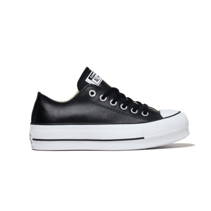 CONVERSE CHUCK TAYLOR ALL STAR LIFT CLEAM PLATAFOTMA MUJER 561681C NEGRAS PIEL