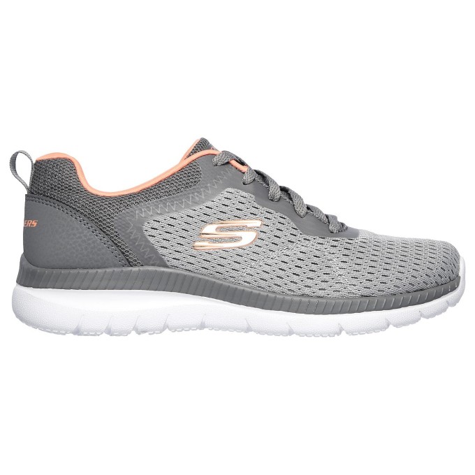 SKECHERS MUJER BOUNTIFUL-QUICK ATH 12607/GYCL GRIS