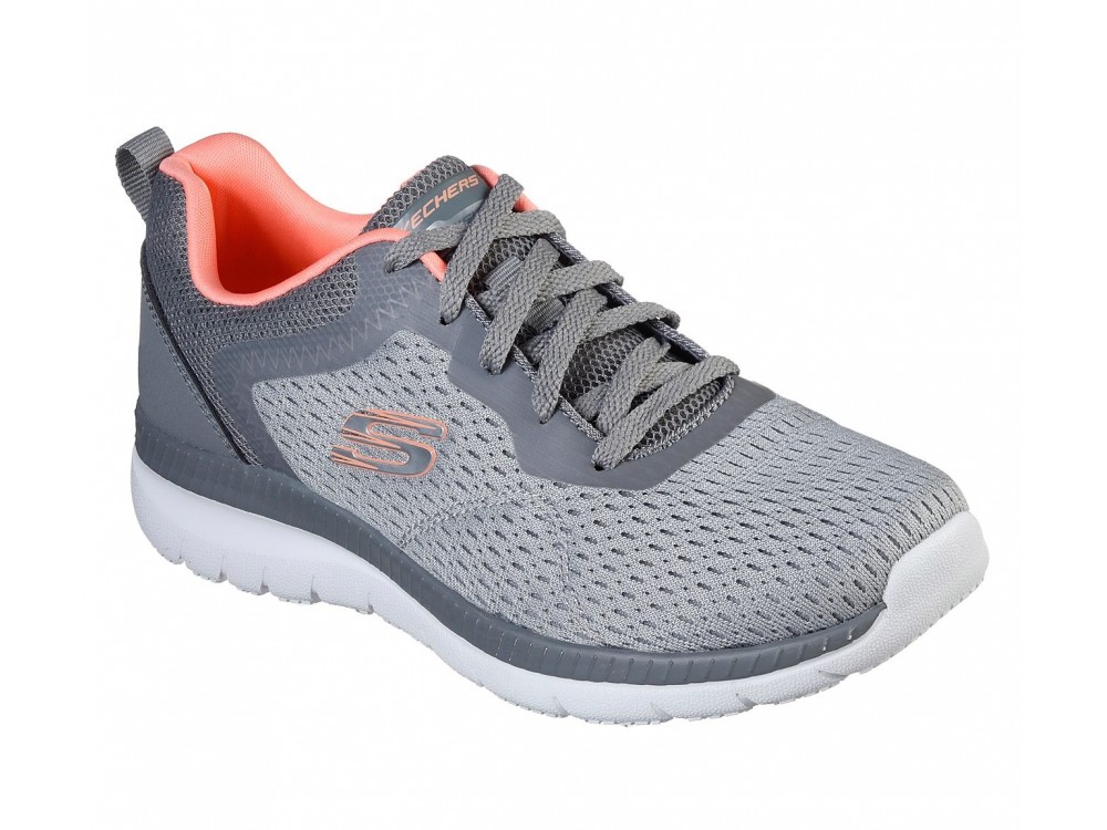SKECHERS MUJER BOUNTIFUL-QUICK ATH 12607/GYCL GRIS