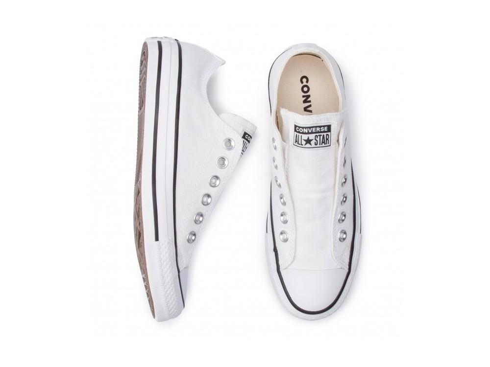 Unirse posponer montículo Converse Blancas Sin Cordones | Zapatillas Converse Blancas Slip sin  Cordones