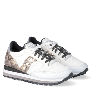 SAUCONY JAZZ TRIPLE MUJER S60550-1 BLANCA SNAKE