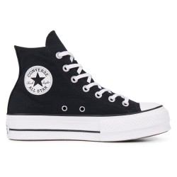 CONVERSE CHUK TAYLOR ALL STAR LIFT HI BOTA PLATAFORMA 560845C NEGRAS