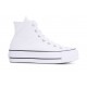 CONVERSE CHUK TAYLOR ALL STAR LIFT HI BOTA PLATAFORMA 560846C BLANCAS