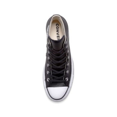 CONVERSE CHUK TAYLOR ALL STAR CTAS LIFT CLEAN HI BOTA PLATAFORMA PIEL 561675C NEGRAS
