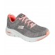 SKECHERS MUJER ARCH FIT COMFY WAVE 149414/GYPK GRIS