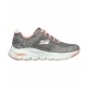 SKECHERS MUJER ARCH FIT COMFY WAVE 149414/GYPK GRIS