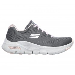 SKECHERS MUJER ARCH FIT BIG APPEAL 149057/GYPK GRIS