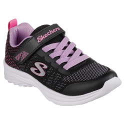 SKECHERS DREAMY DANCER NIÑA 302448L/BKMT NEGRA Y ROSA