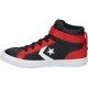 CONVERSE PRO BLAZE STRAP BOTA NIÑO 671531C NEGRA Y ROJA