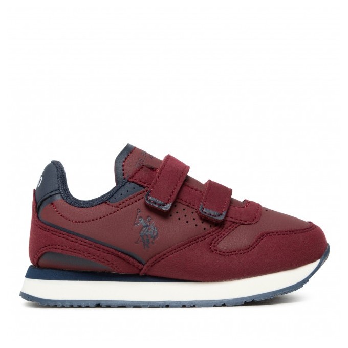 US POLO ASSIN NOBIK002-BOR ZAPATILLA NIÑO ROJA