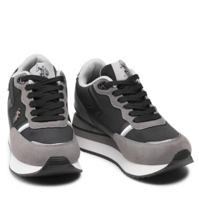 U.S POLO ASSN SYLVI001  MUJER NEGRA Y GRIS