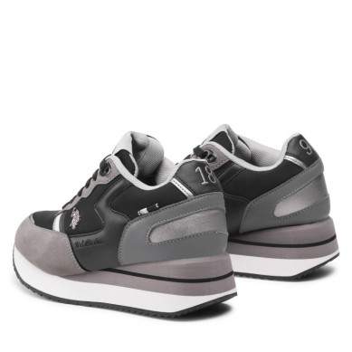 U.S POLO ASSN SYLVI001  MUJER NEGRA Y GRIS