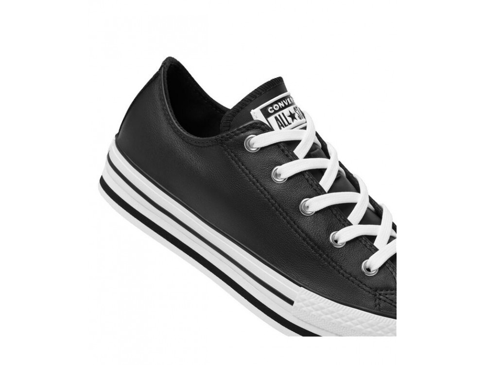 Converse Bajas Piel Converse Baja Piel Mujer Negras Outlet Baratas