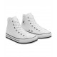 CONVERSE BOTA PLATAFORMA ALL STAR 666392C PIEL BLANCA