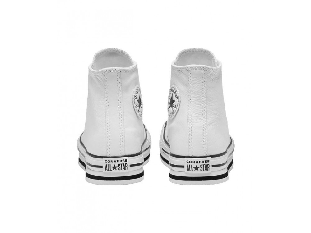 Converse Botas Piel Plataforma // Comprar Converse Bota Blancas