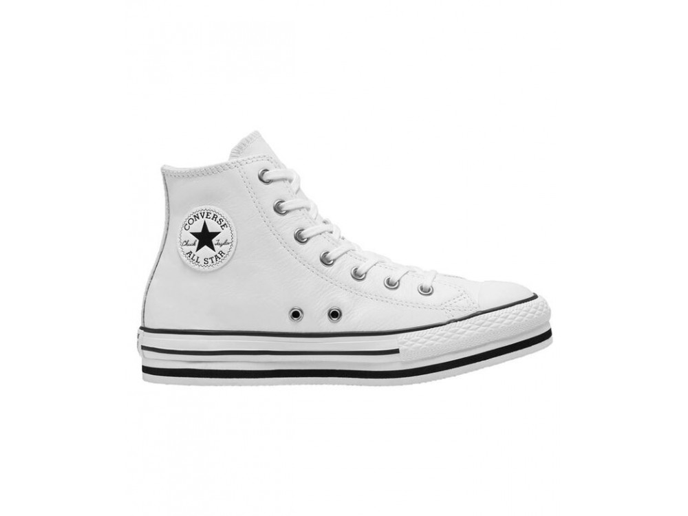 Converse Botas Piel Plataforma // Comprar Converse Bota Blancas