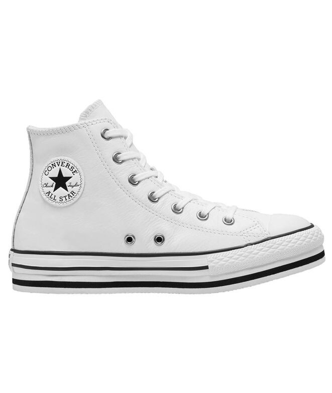 Converse Botas Piel Plataforma // Comprar Converse Bota Blancas