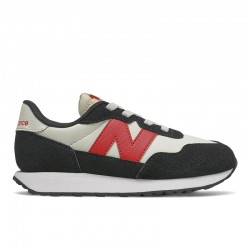 NEW BALANCE NEGRA GS237BR1 W NEGRA ROJA