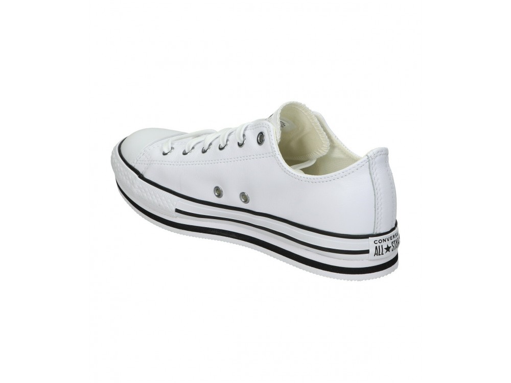 Converse Bajas Piel Blanca - Converse Baja Piel Mujer Outlet Baratas