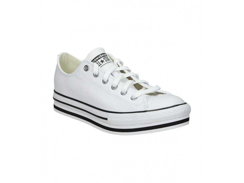 Racional máquina de coser Whitney Converse Bajas Piel Blanca - Converse Baja Piel Mujer Blanca Outlet Baratas